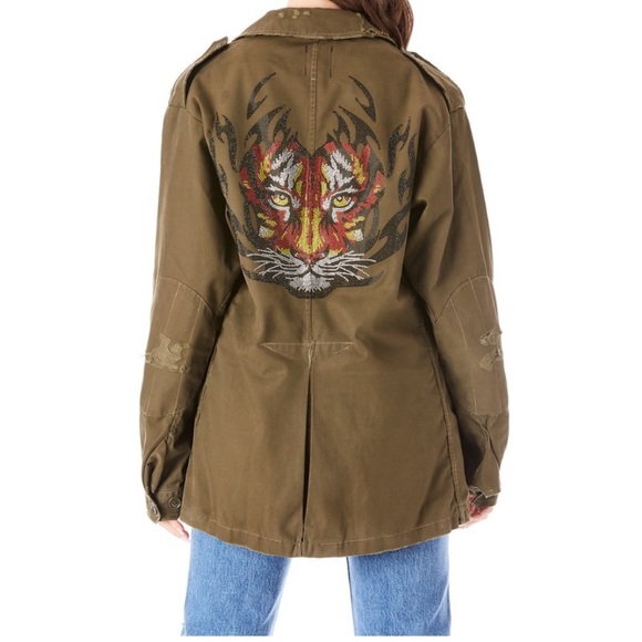 LF Jackets & Blazers - LF FURST OF A KIND RHINESTONE TIGER ARMY JACK…